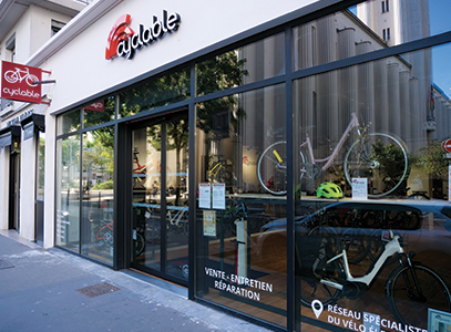 Intérieur magasin de vélos Villeurbanne